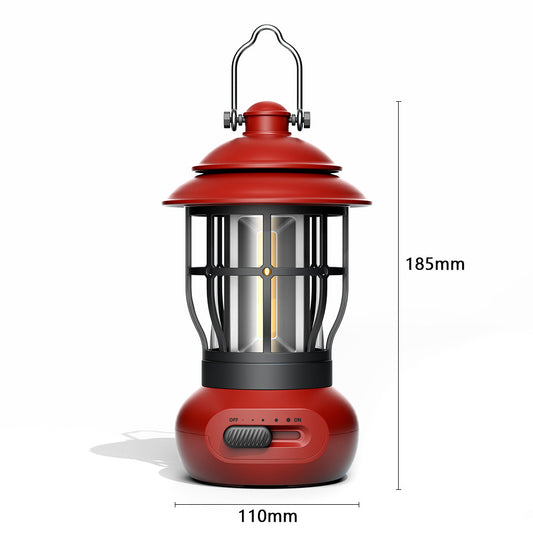 Camping Ligjt Outdoor Ambience Lighting Camping Light Vintage Horse Light Gift USB Charging Tent Camp Lamp