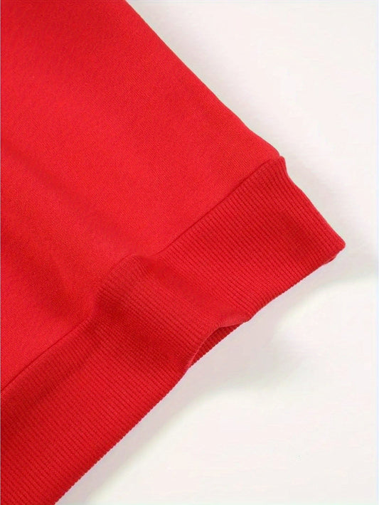 Women's Casual Christmas Print Long Sleeve Sweatshirt - Vibr