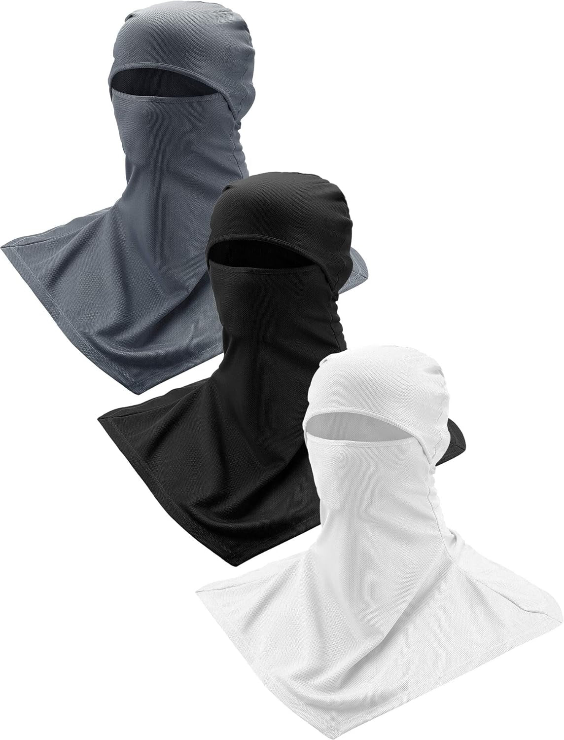 3 Piece Balaclava Face Cover Sun Protection Neck Cover Summer Balaclava Motorcycle Face Mask for Men Women