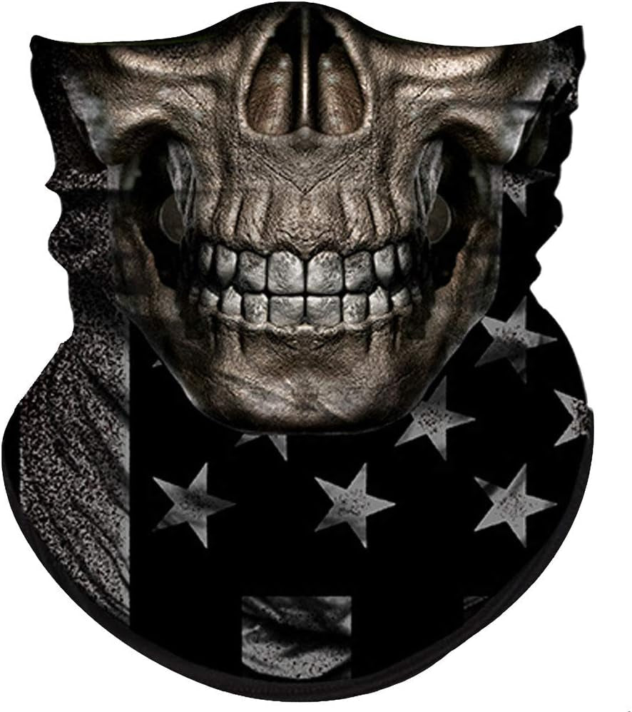 Skull Face Mask for Dust Wind Sun Protection Men Women Motorcycle Riding