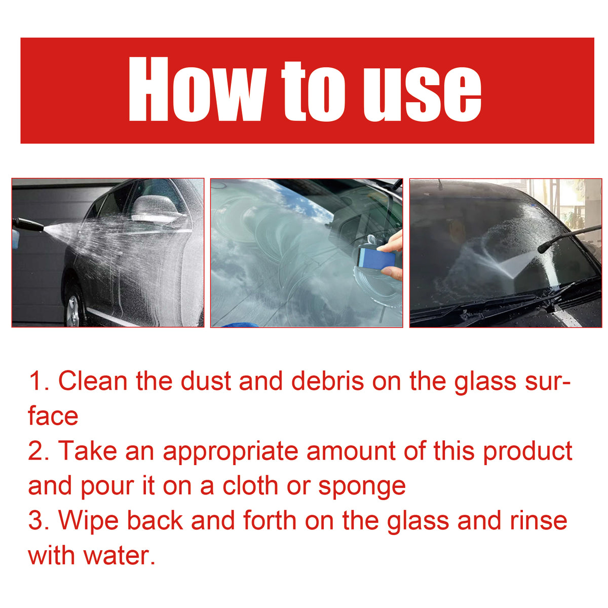Rayhong Concentrated Glass Oil Film Cleaner To Remove Oil And Rain Car Windshield Fog Cleaner