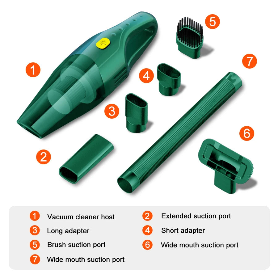 Car Vacuum Cleaner Multifunctional Household Cleaning Machine High-Power Handheld Wireless Office Carpet Cleaner Machine