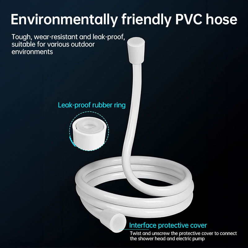 განახლებული დატენვადი ელექტრო საკემპინგო შხაპის ტუმბო ჭკვიანი ციფრული დისპლეით