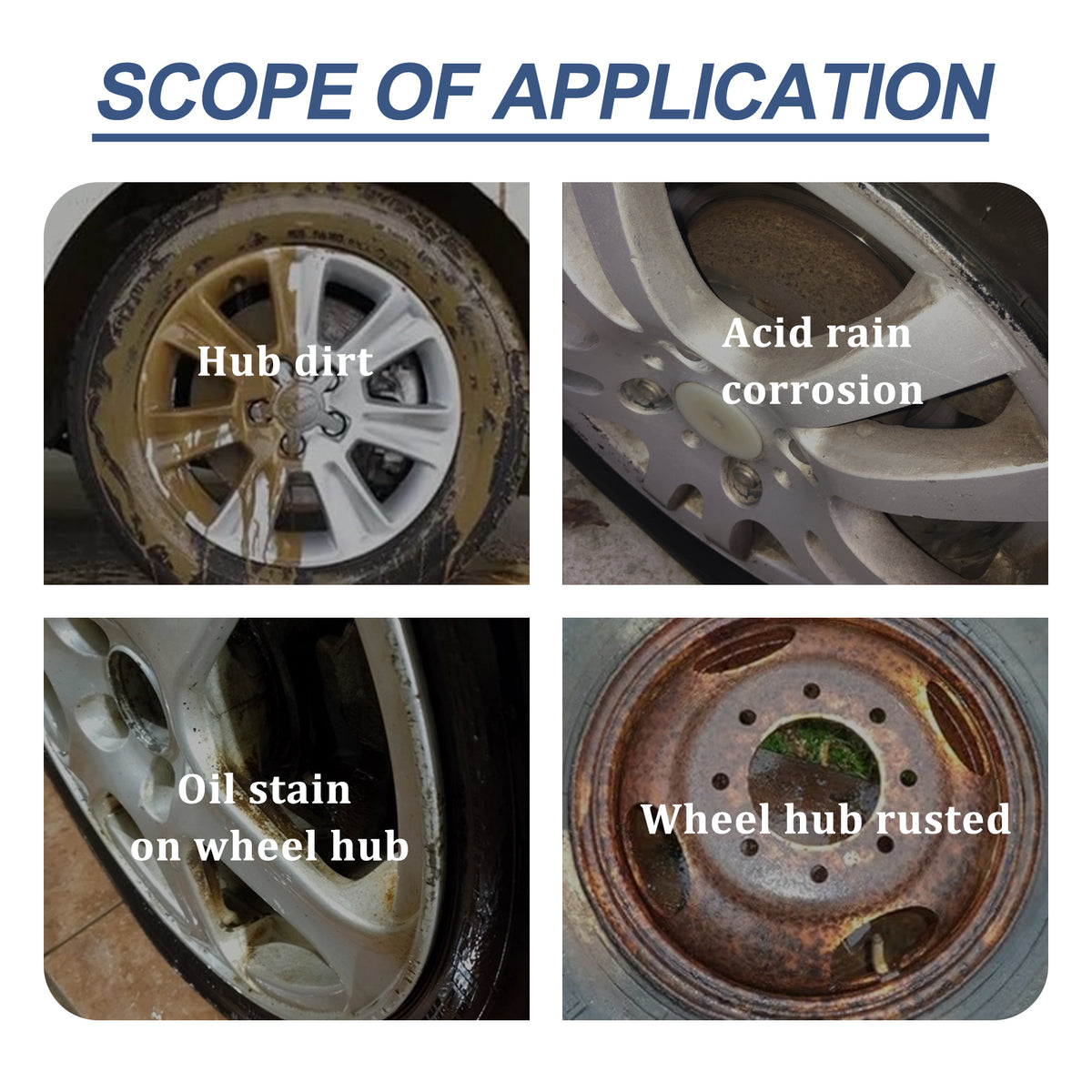 Jaysuing Car Brake Cleaner, Brake Disc Parts Wheel Hub Decontamination Polishing Maintenance Rust Remover