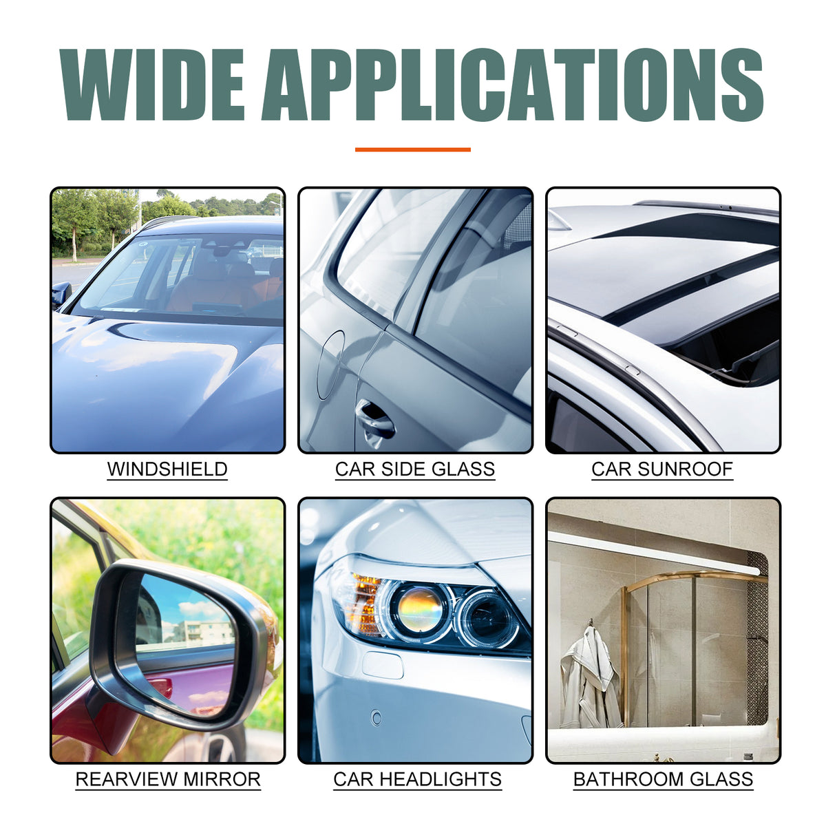 Car Glass-Anti Fog Hydrophobic Coating Spray, Rearview Mirror Windshield Cleaner Stains Hydrophobic Water Spray Antifogging Agent