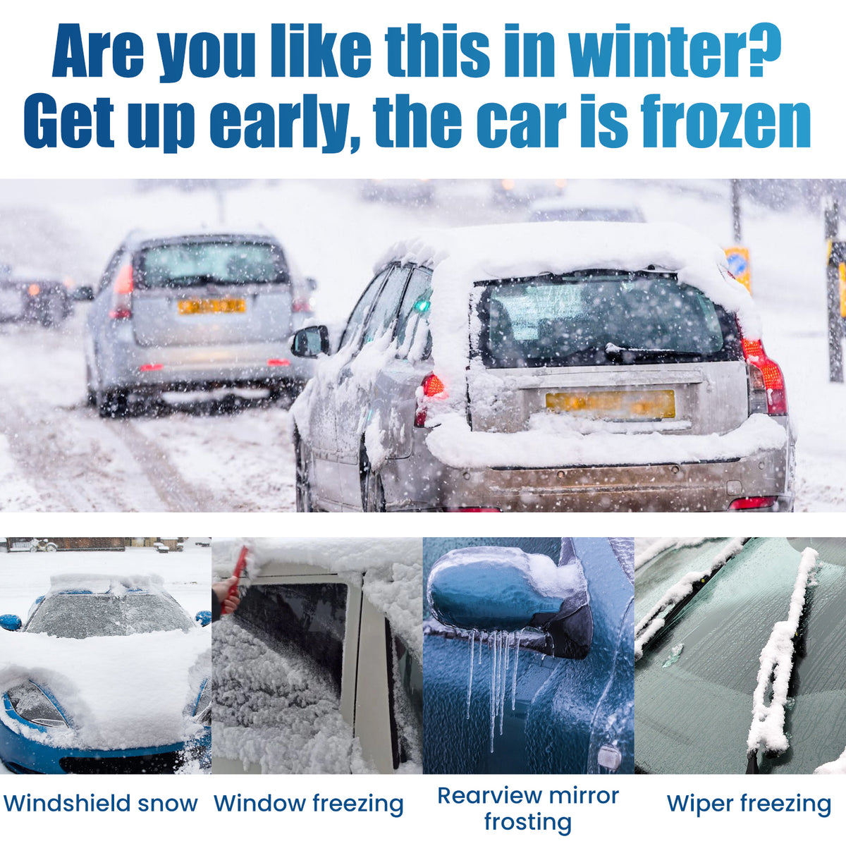 Rayhong Melting Snow Remover Quick Melting Snow Remover For Car Glass In Winter Front Windshield And Window Snow Preventer