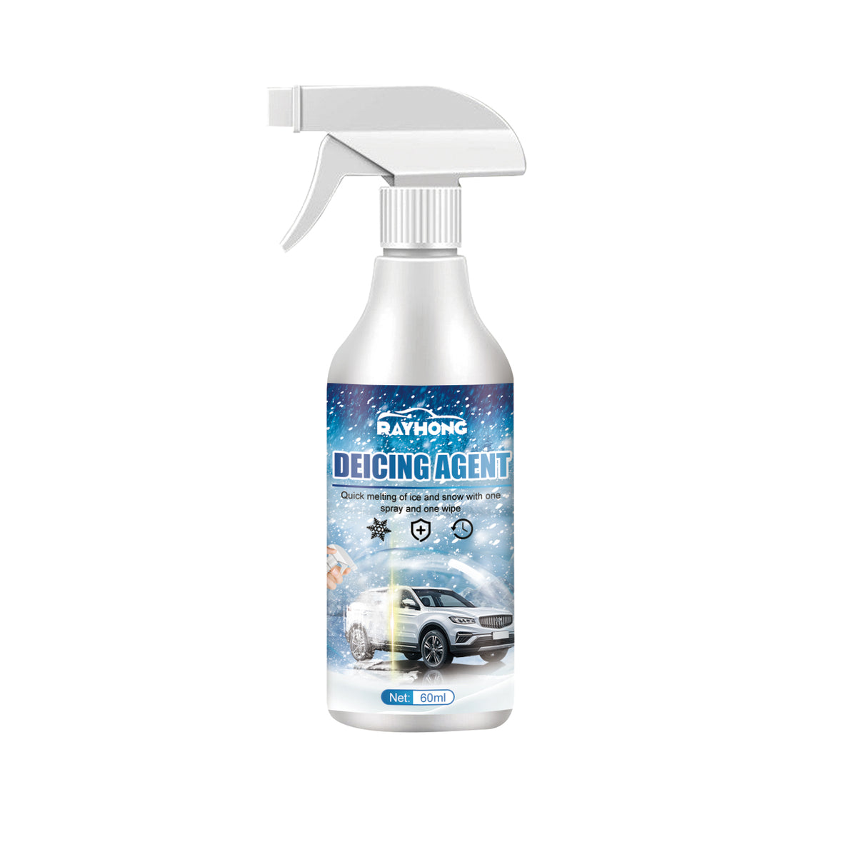 Rayhong Melting Snow Remover Quick Melting Snow Remover For Car Glass In Winter Front Windshield And Window Snow Preventer