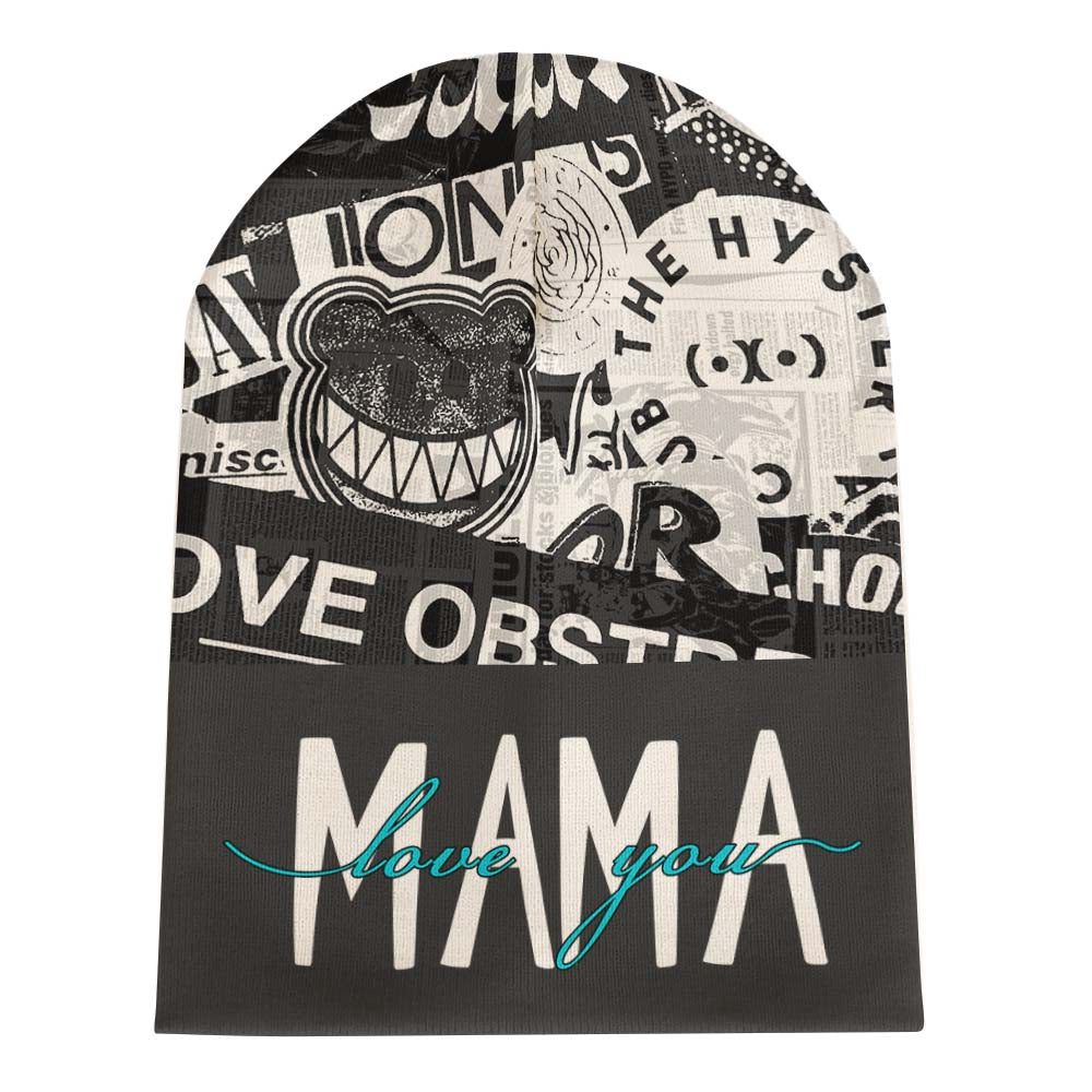 სრულად დაბეჭდილი ნაქსოვი ქუდი