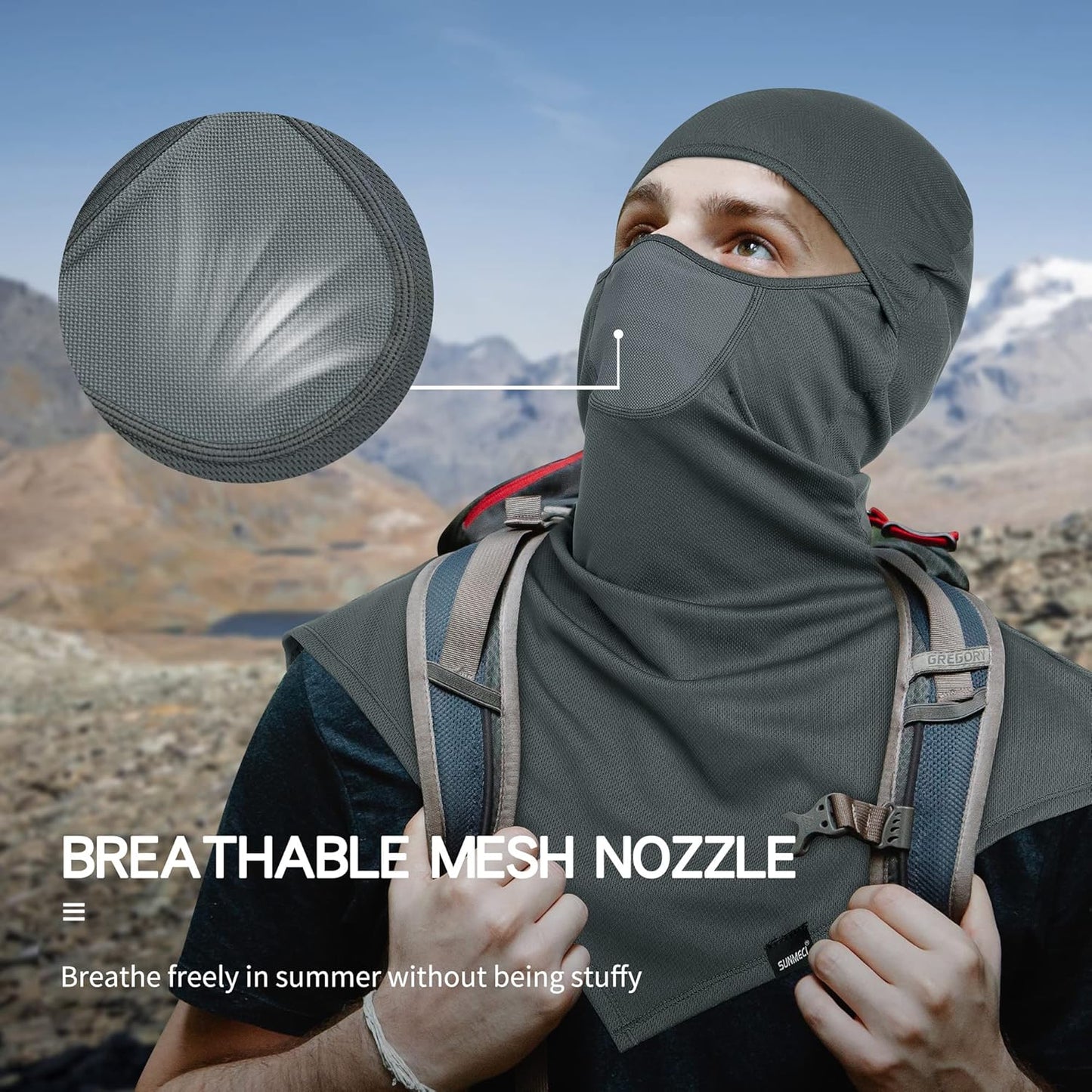 Balaclava - Summer Sun Protection Motorcycle Fishing Sun Mask Breathable Windproof Long Face Mask for Men Women