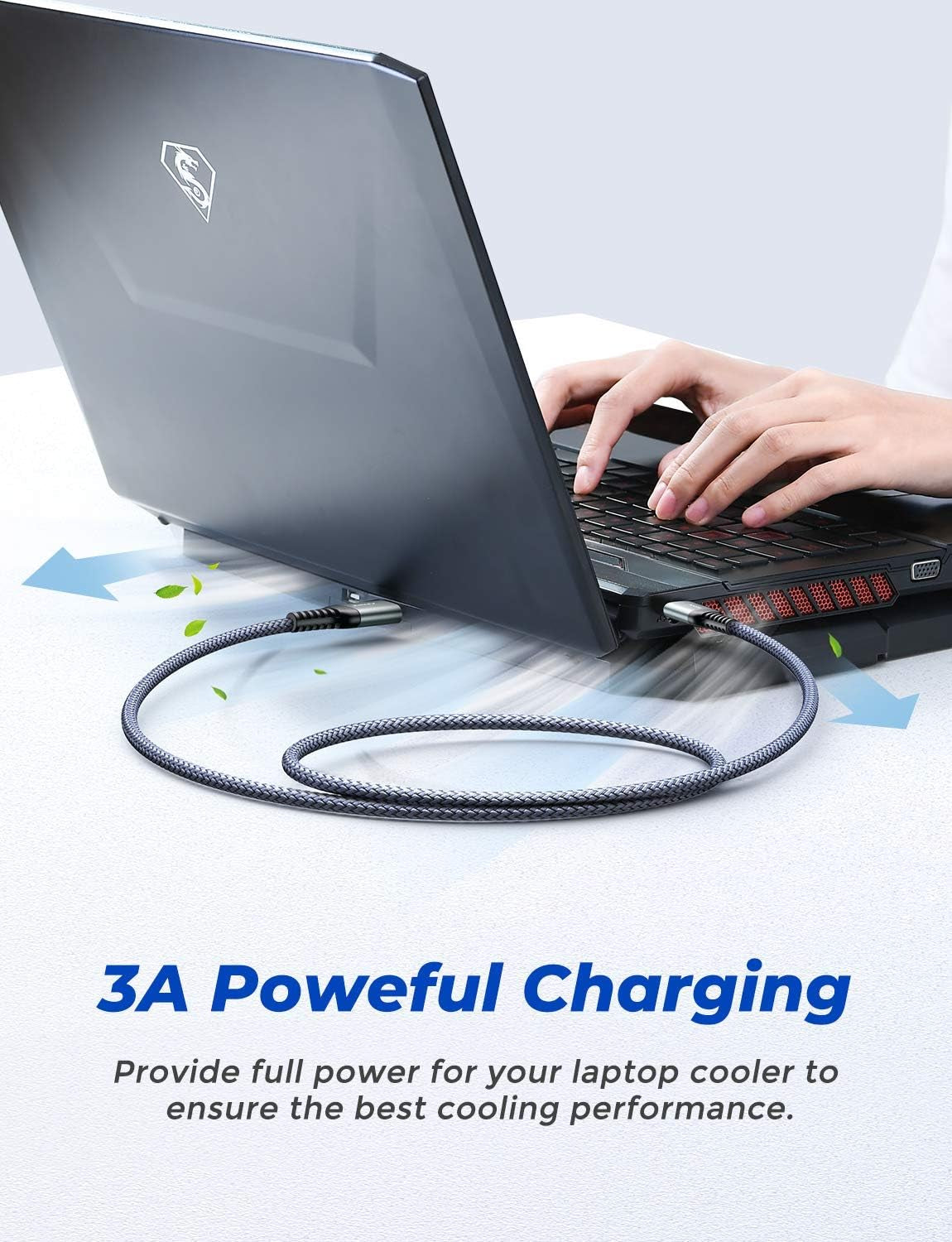 USB to USB Cable,Usb 3.0 a to a Male Cable, [Never Rupture] USB Male to Male Cable Double End USB Cord Compatible with Hard Drive Enclosures, DVD Player, Laptop Cooler,3.3Ft+3.3Ft/2 Pack/Grey