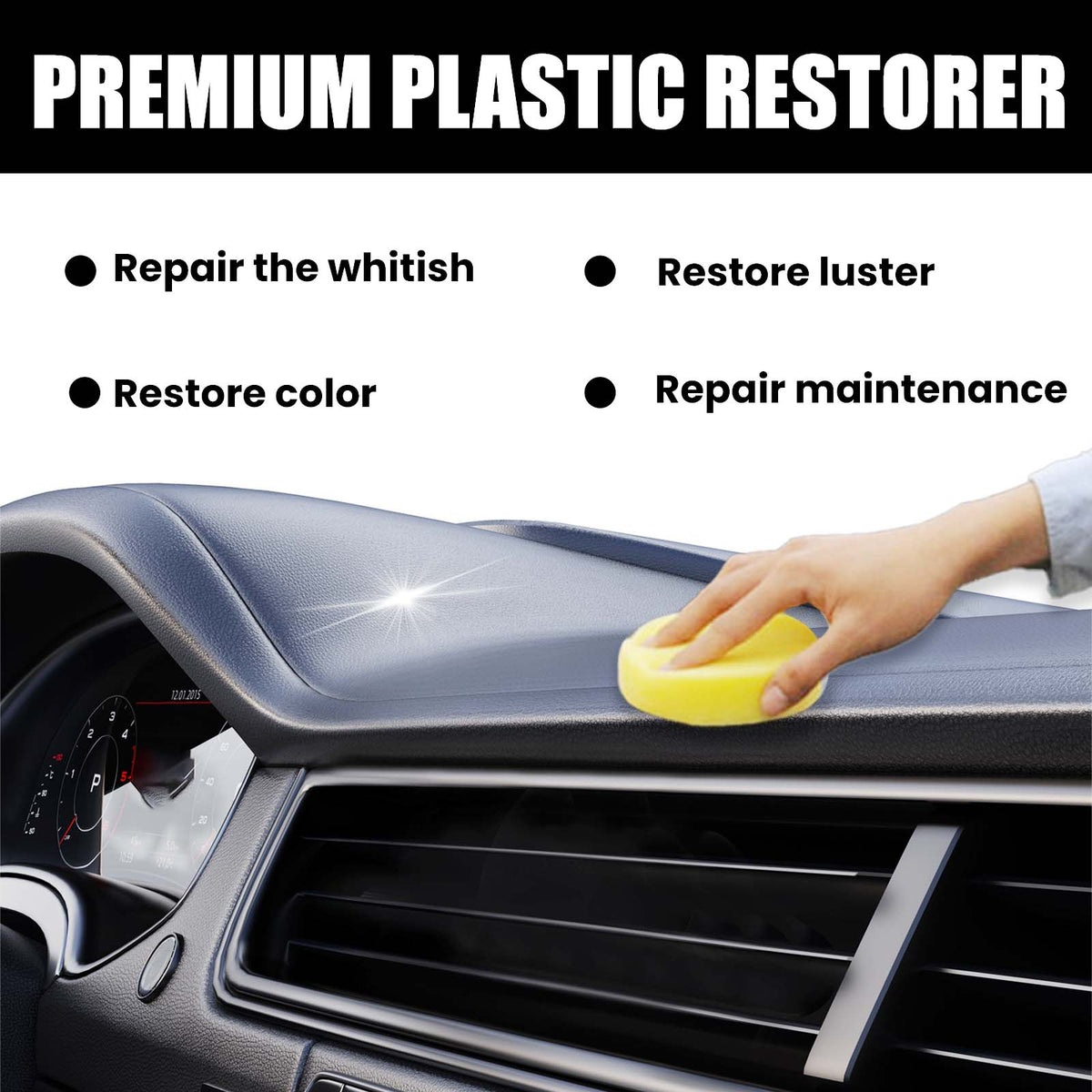 Interior Refurbished Coating Paste, Interior Instrument Panel Seat Cleaning Anti-dust Maintenance Polishing Coating Paste