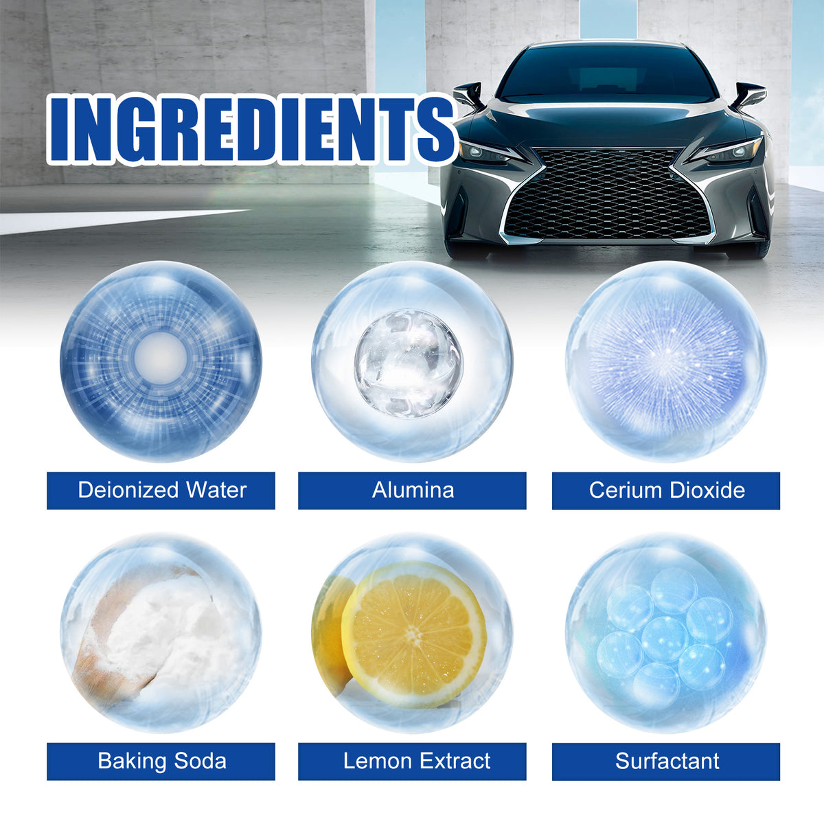 Rayhong 2 In 1 Car Oil Film Cleaner Oil Film Cleaner For Car Front Windshield Window Stains