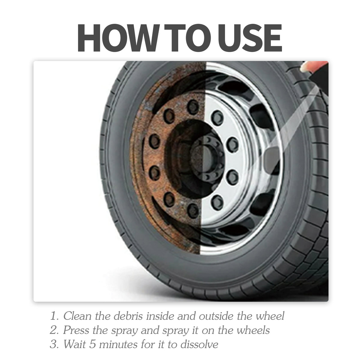 Jaysuing Car Brake Cleaner, Brake Disc Parts Wheel Hub Decontamination Polishing Maintenance Rust Remover