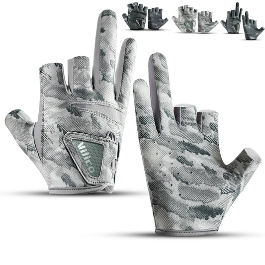 Outdoor fishing equipment - thin comfortable breathable leak proof 3-finger lure fishing gloves