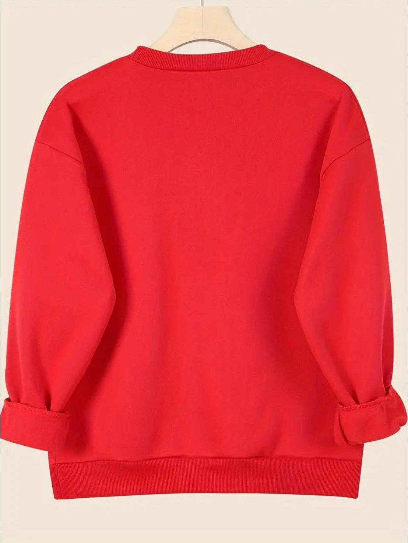 Women's Casual Christmas Print Long Sleeve Sweatshirt - Vibr