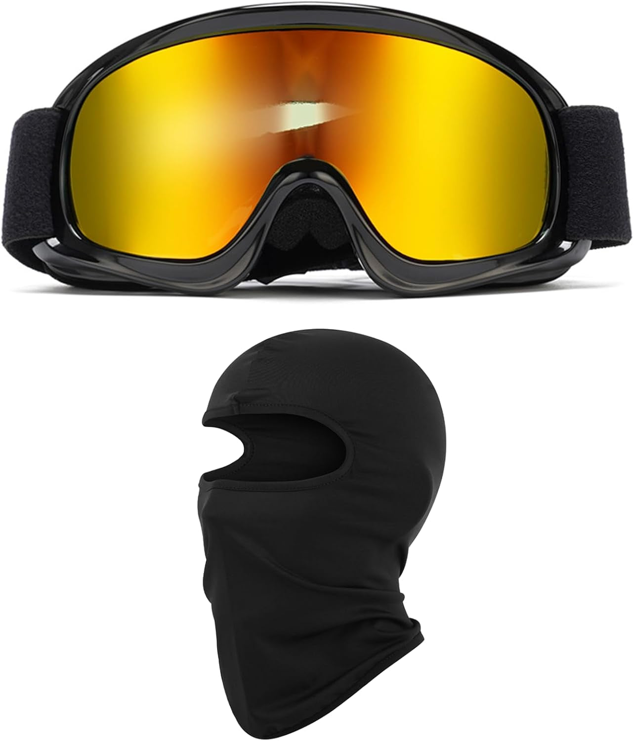 Kids Dirt Bike Goggles ATV Motorcycle Off-Road Riding Motocross Glasses with Sun UV Protection Balaclava Full Face Cover