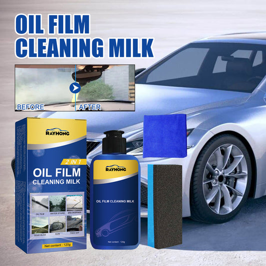 Rayhong 2 In 1 Car Oil Film Cleaner Oil Film Cleaner For Car Front Windshield Window Stains