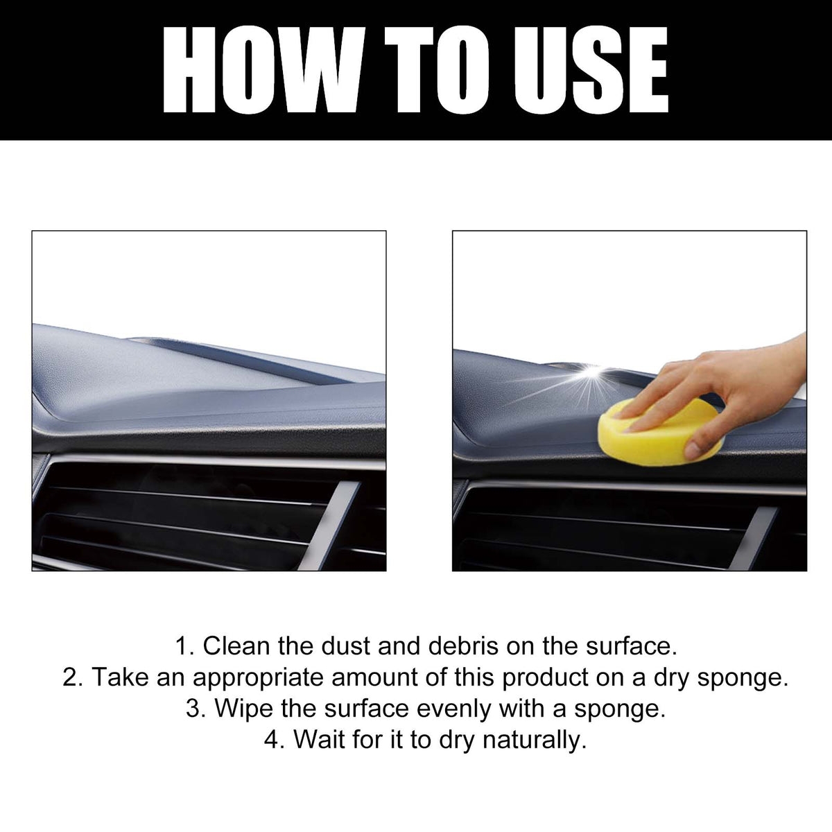 Interior Refurbished Coating Paste, Interior Instrument Panel Seat Cleaning Anti-dust Maintenance Polishing Coating Paste