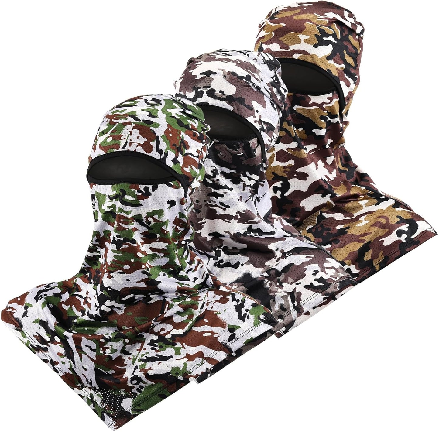 3 Piece Balaclava Face Cover Sun Protection Neck Cover Summer Balaclava Motorcycle Face Mask for Men Women