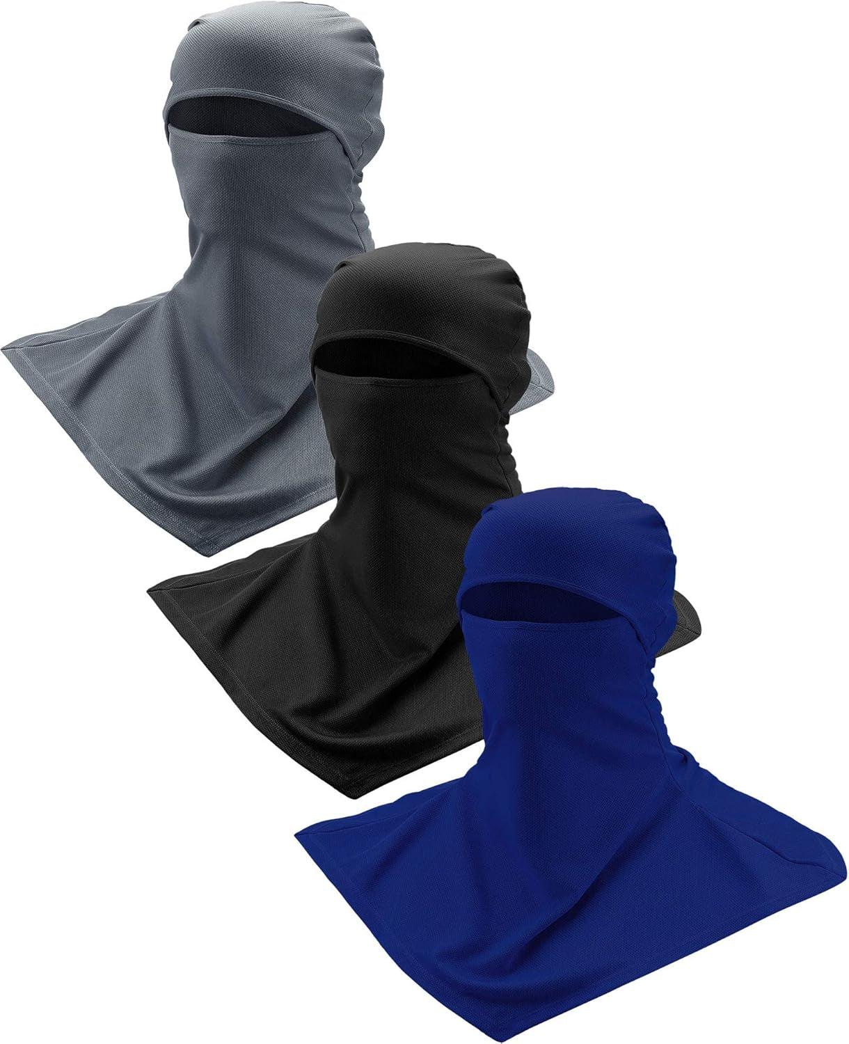 3 Piece Balaclava Face Cover Sun Protection Neck Cover Summer Balaclava Motorcycle Face Mask for Men Women