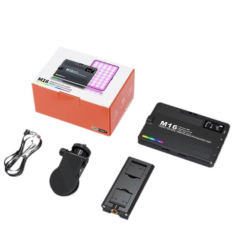 საზღვრისპირა მობილური პირდაპირი ეთერის ვიდეო ტრანსლაცია ფოტოგრაფიის შემავსებელი განათება LED ფლეშ განათება კამერის განათების ნათურა ვიდეო კონფერენციის VLOG ნათურა