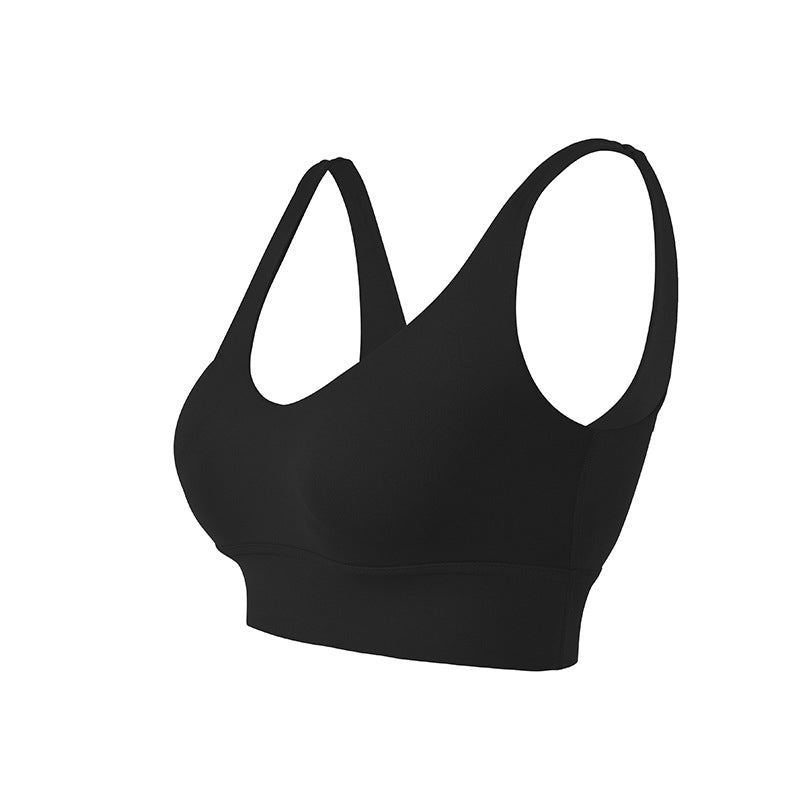 High intensity sports bra women's beautiful back top fitness vest running gathering shock-absorbing yoga bra