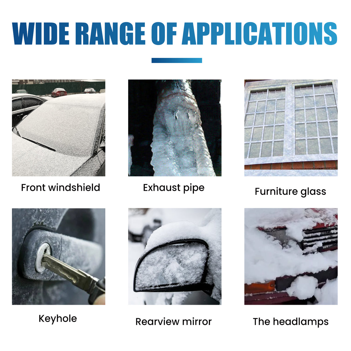 Rayhong Melting Snow Remover Quick Melting Snow Remover For Car Glass In Winter Front Windshield And Window Snow Preventer