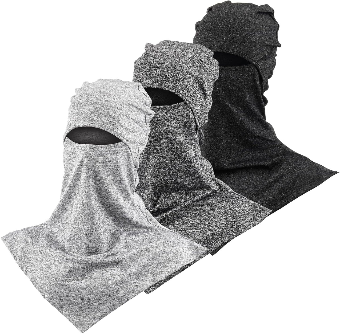 3 Piece Balaclava Face Cover Sun Protection Neck Cover Summer Balaclava Motorcycle Face Mask for Men Women