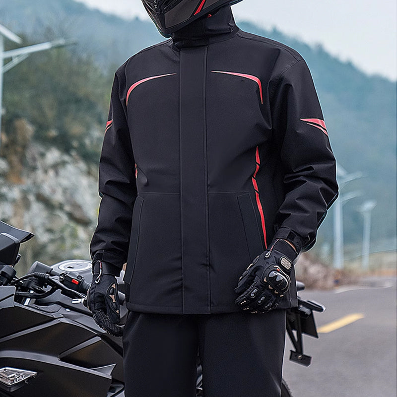 Waterproof Split Motorcycle Rain Suit - Lightweight, Foldable, Windproof, Heavy Rain Protection