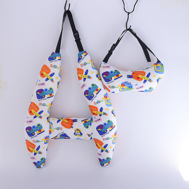 Car Sleeping Pillow Dual purpose Cotton Breathable Summer Car Adult Adult Children Washed Pillow Interior Supplies