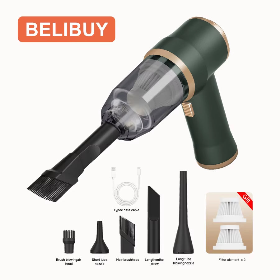BELIBUY Wireless Car Vacuum Cleaner Home Appliance Sofa Cleaning Machine High-Power Household Carpet Cleaner Mini Vacuum Cleaner