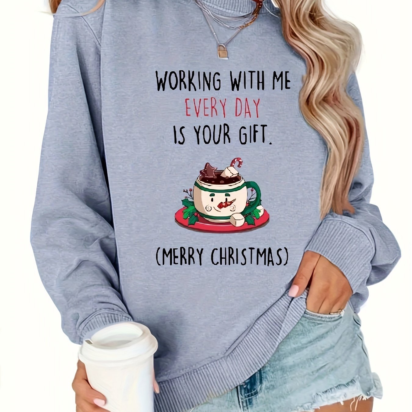 [Cozy Christmas Sweatshirt] Christmas Cozy Plus Size Sweatsh