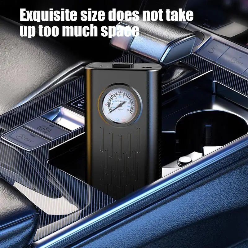 Air Pump for Car Tires Wireless Pump with Pointer Pressure Gauge Air Pump Portable Tire Pump for Car Tires Motorcycles Balls