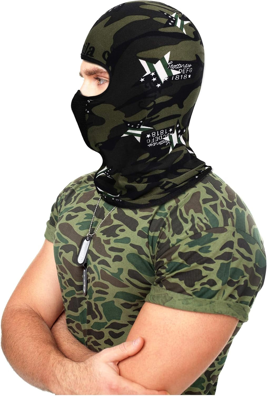 3 Pieces Camo Face Mask Balaclava Ski Mask Breathable Sun Protection Windproof for Men Motorcycle Outdoor Hunting