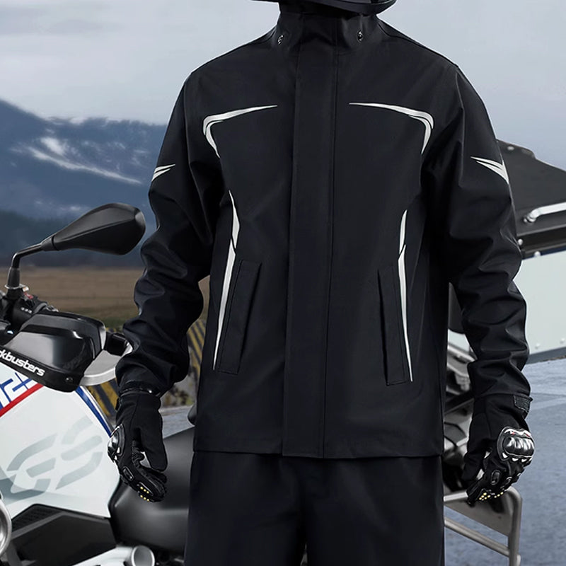 Waterproof Split Motorcycle Rain Suit - Lightweight, Foldable, Windproof, Heavy Rain Protection