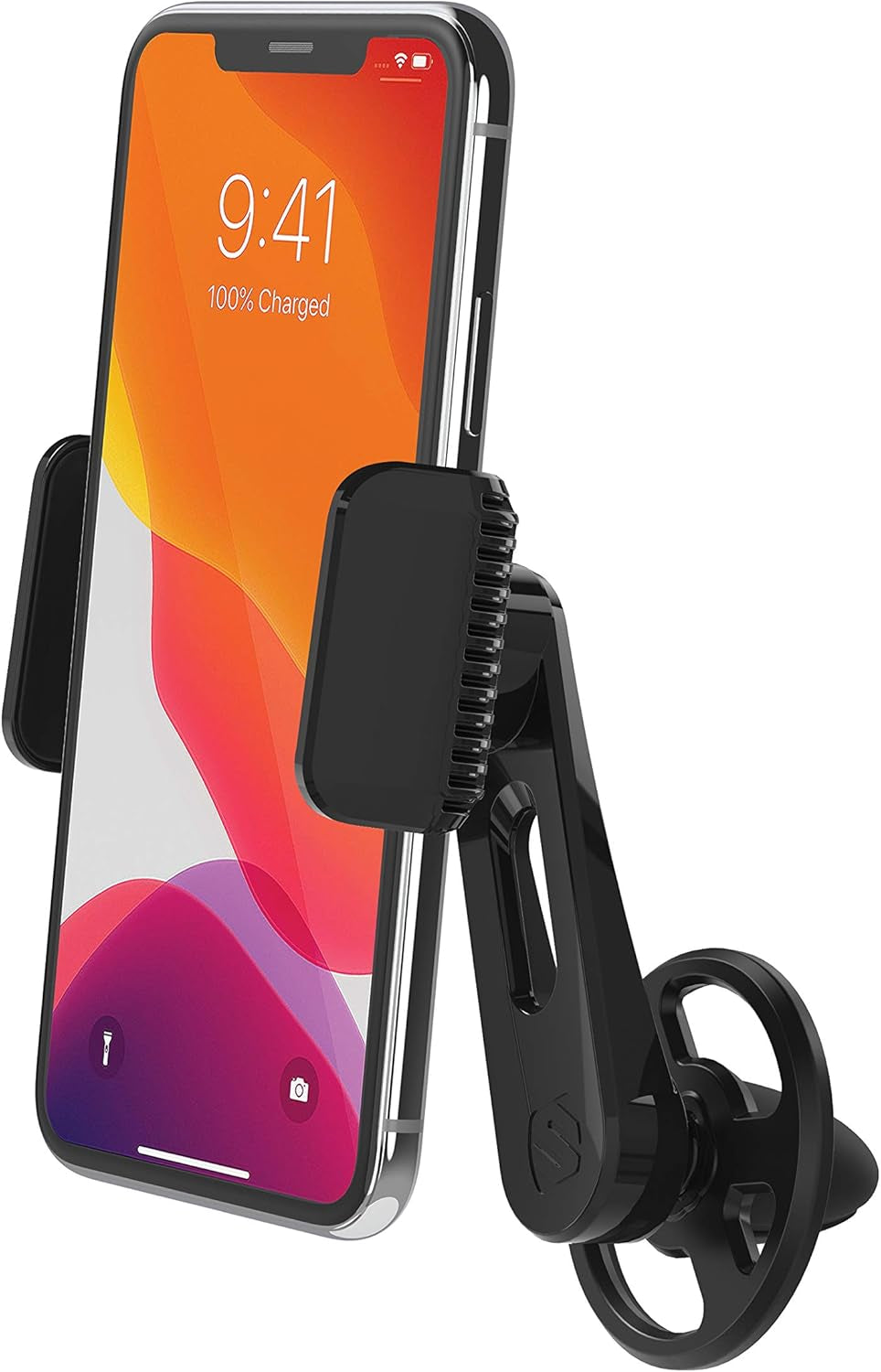 H12VFXM Powermount Phone Mount for Car | 12V Charger for Vehicle'S Power Port | 7.5 Watts | Flexible Mount Arm| Black