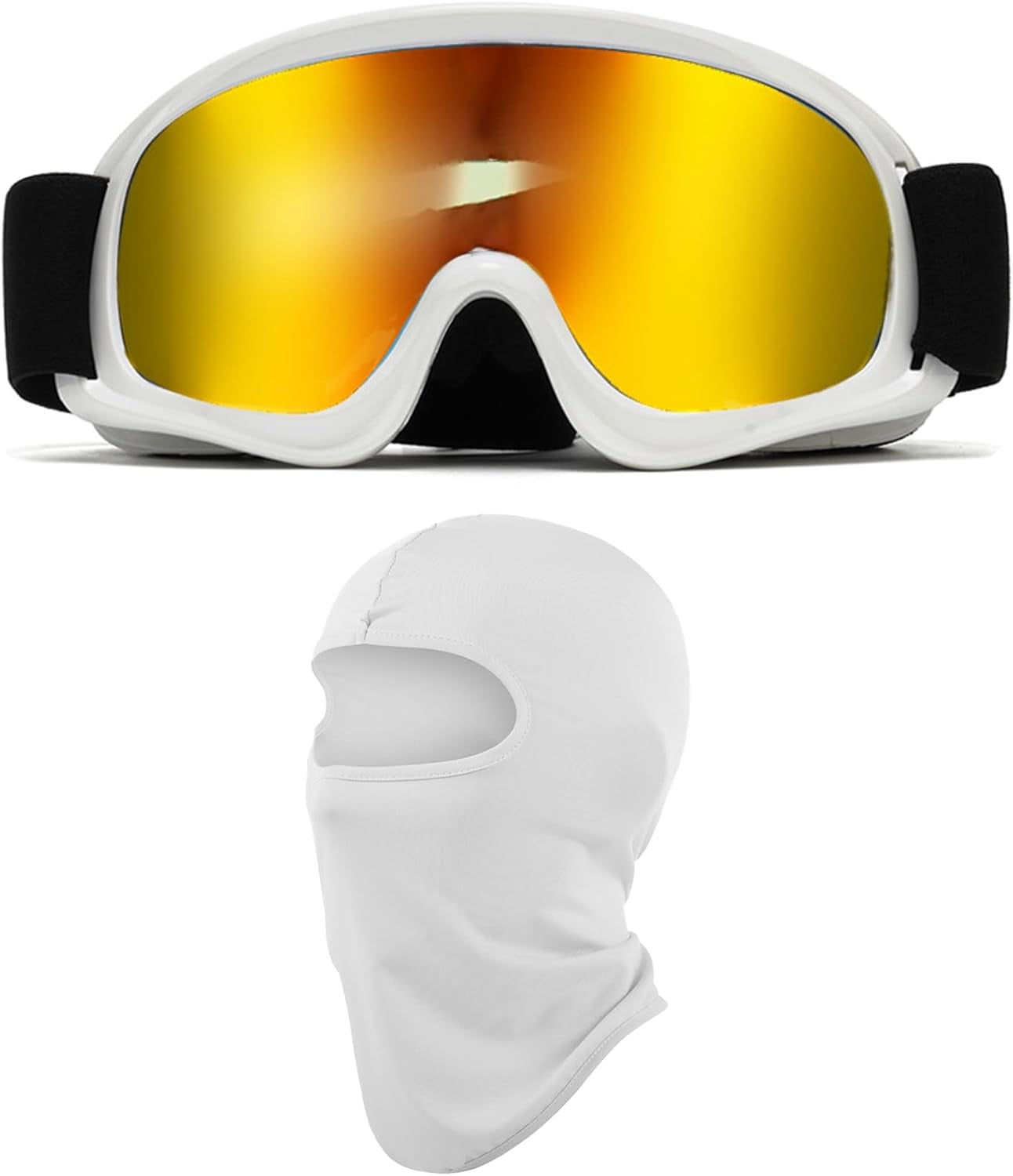 Kids Dirt Bike Goggles ATV Motorcycle Off-Road Riding Motocross Glasses with Sun UV Protection Balaclava Full Face Cover
