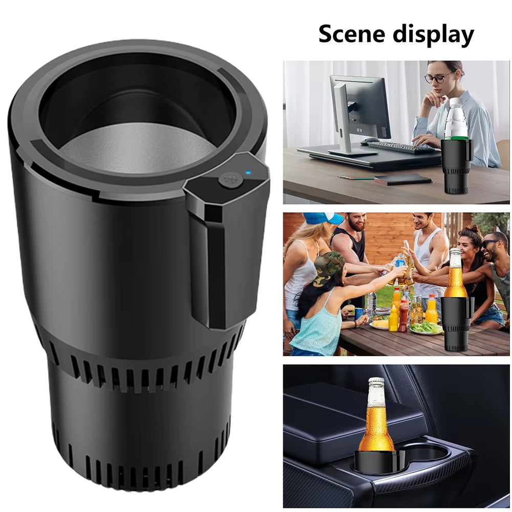 2 in 1 Auto Refrigerator Cooling Heating Cup 12V 36W Smart Car Cup Mug Holder Insulation Drink Cooler Cup for Outdoor Travelling