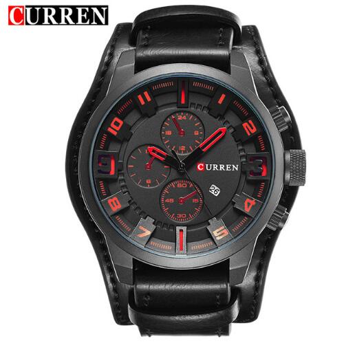 Curren Watches მამაკაცის კვარცის მაჯის საათი 8225 