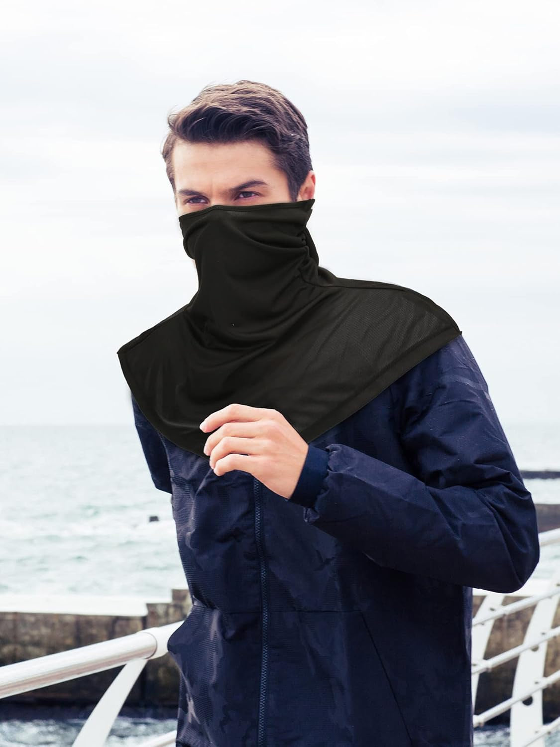 3 Piece Balaclava Face Cover Sun Protection Neck Cover Summer Balaclava Motorcycle Face Mask for Men Women