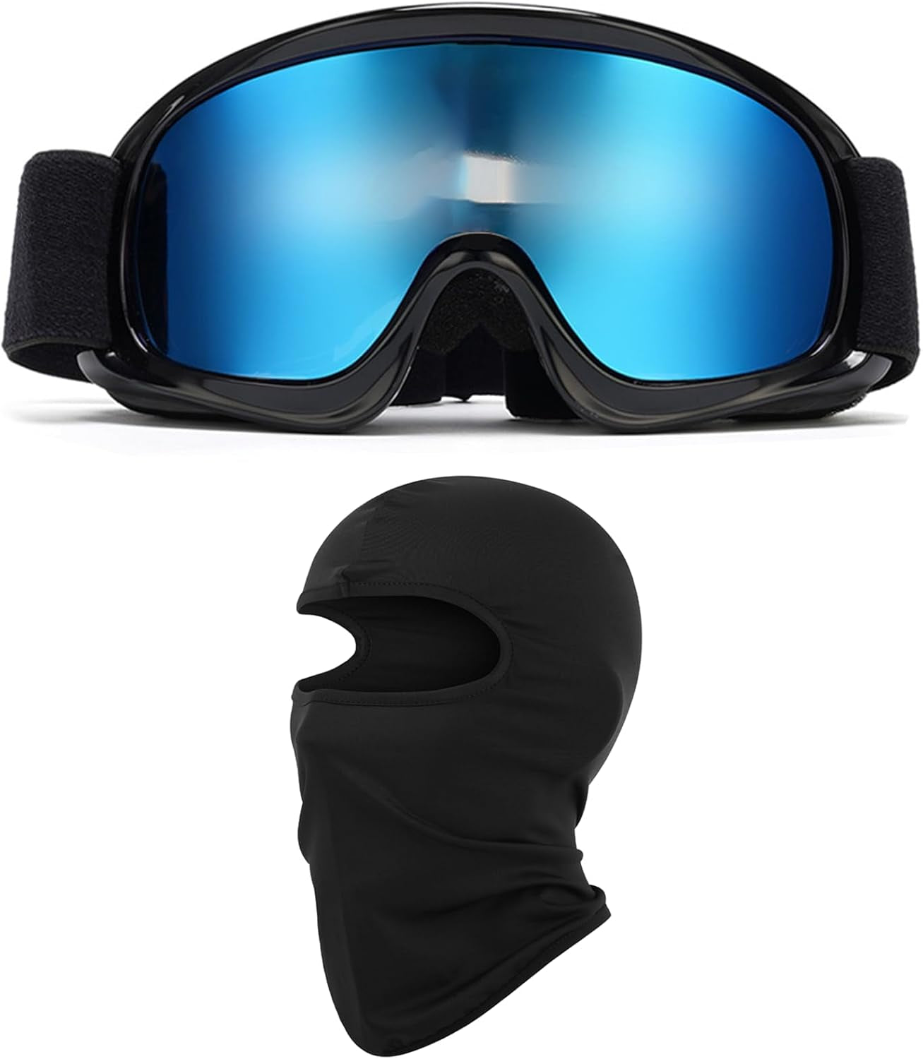 Kids Dirt Bike Goggles ATV Motorcycle Off-Road Riding Motocross Glasses with Sun UV Protection Balaclava Full Face Cover