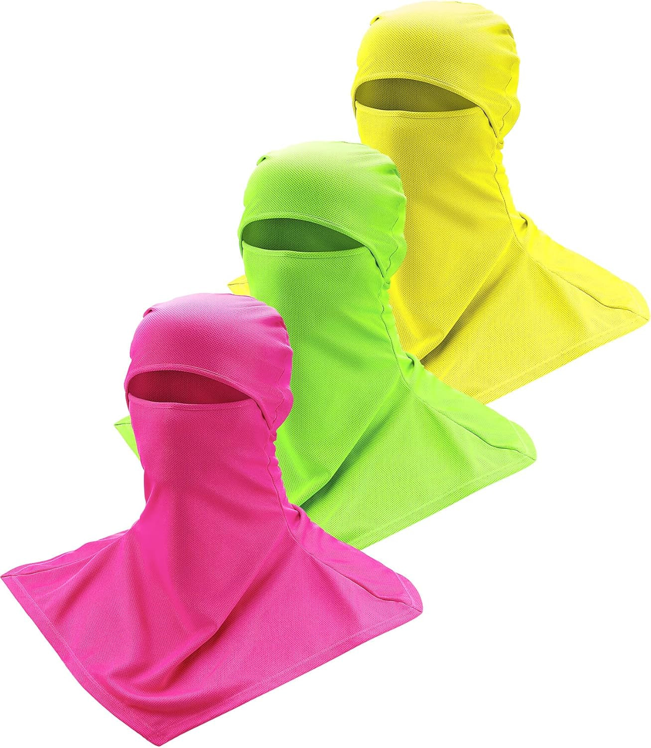 3 Piece Balaclava Face Cover Sun Protection Neck Cover Summer Balaclava Motorcycle Face Mask for Men Women