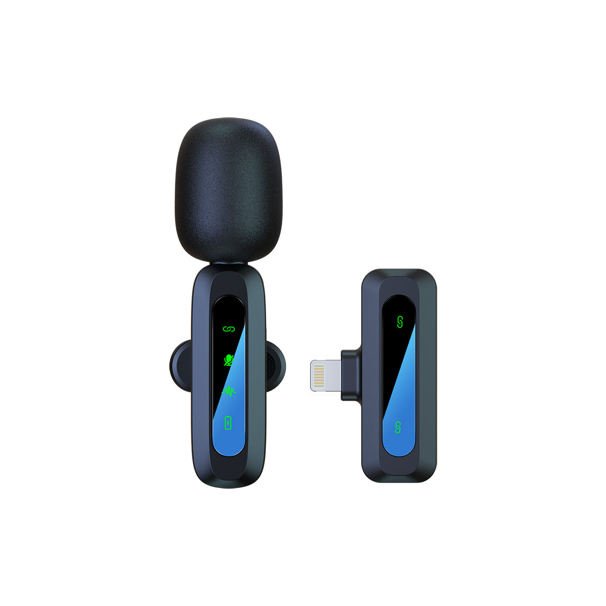 J3 უსადენო ლავალერის მიკროფონი მინი ინტელექტუალური ხმაურის ჩამხშობი გარე მიკროფონი