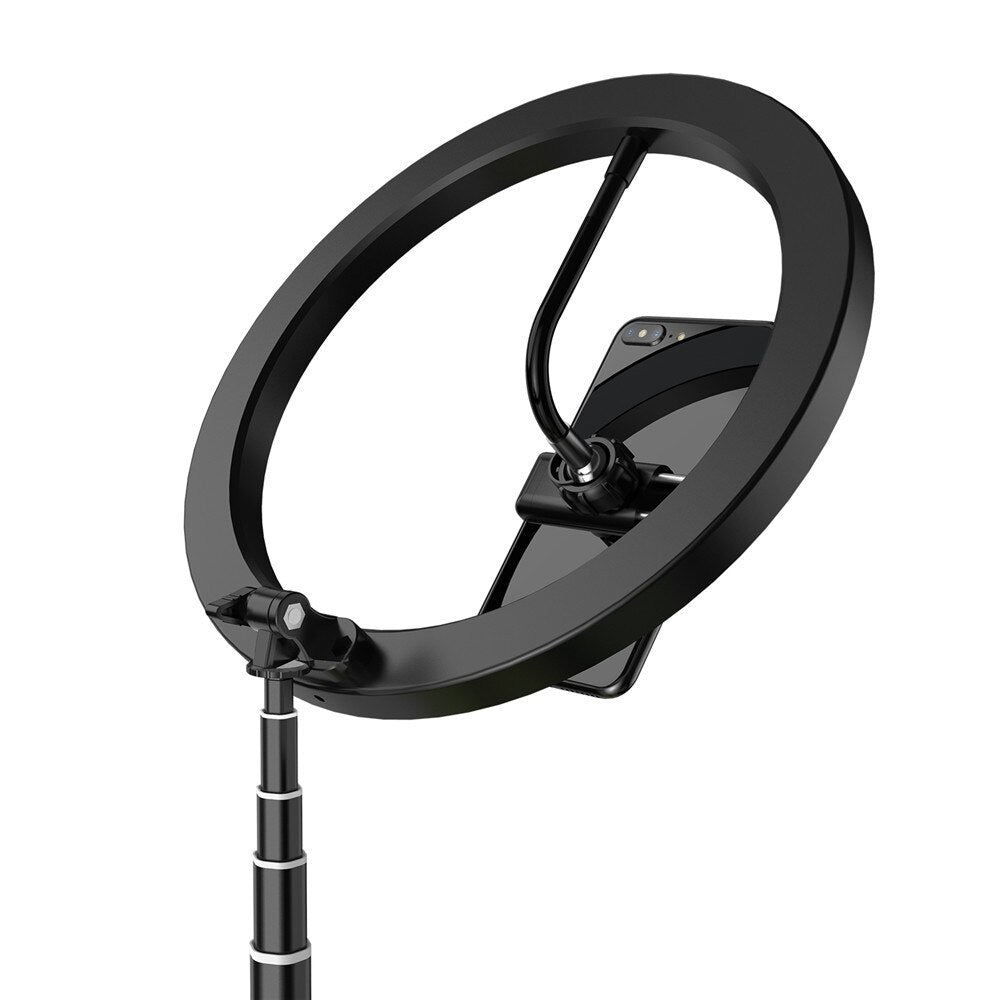 დასაკეცი LED რგოლისებრი განათება, დარეგულირებადი სელფის USB რგოლისებრი ვიდეო განათება 1.68 მეტრიანი სადგამით ვიდეოსთვის, Youtube TikTok-ის მაკიაჟის ფლეშისთვის