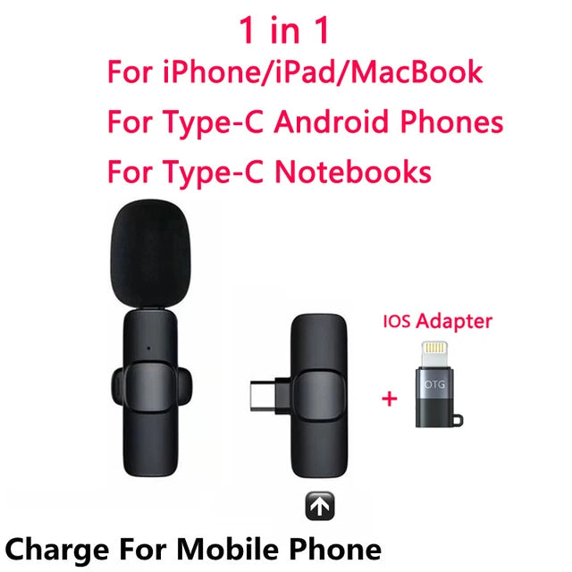 ღილაკების ნახვრეტის ლავალიერი უსადენო საყელოს მიკროფონი Bluetooth მინი მიკროფონი ტელეფონისთვის, კომპიუტერისთვის, მობილურისთვის, პატარა მიკრო, პატარა ჰალსტუხის მაიკი, მიკროფონი USB 