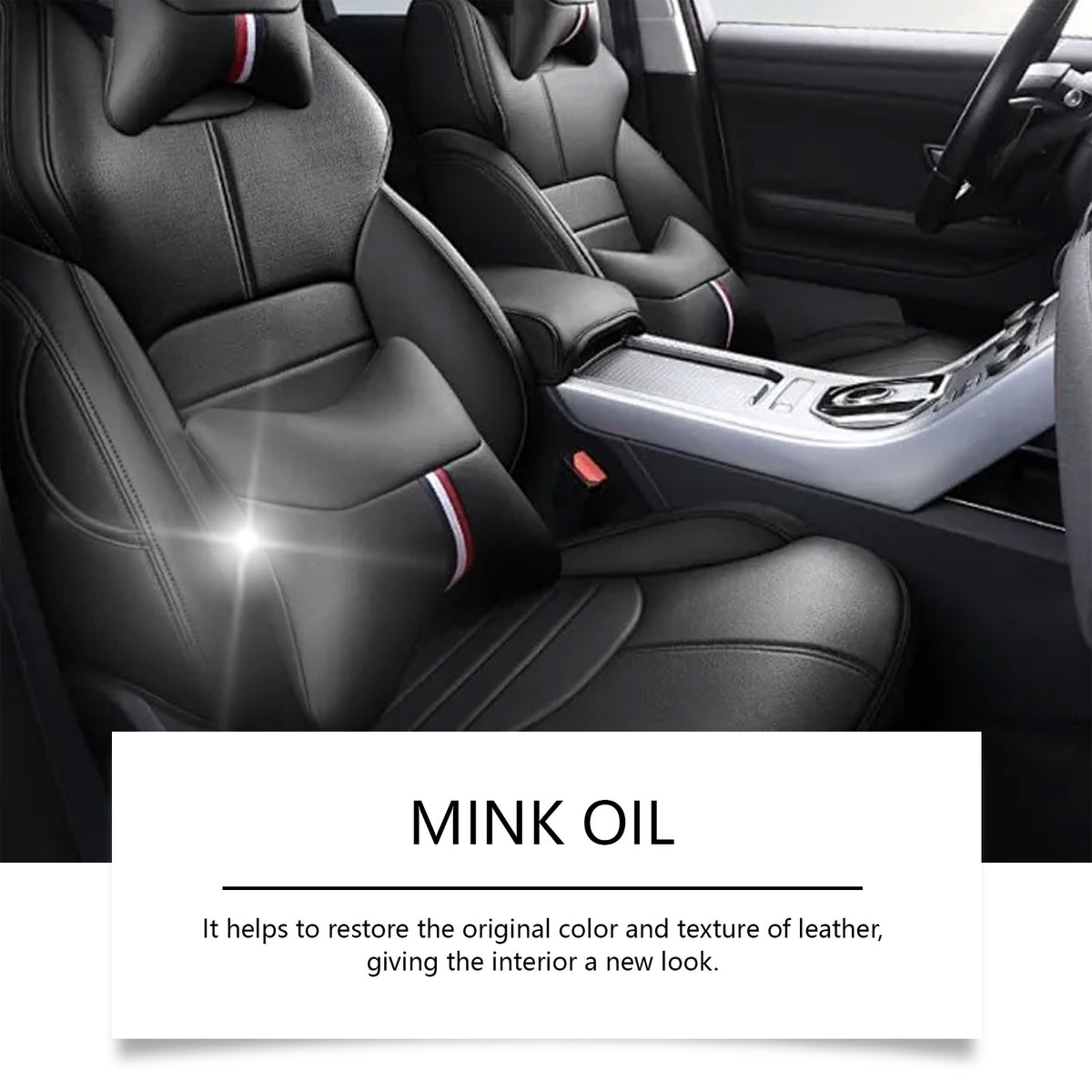 Homonth Automotive Leather Care Cleaning Cream, Automotive Interior Seat Decontamination Bright Maintenance Care Cream
