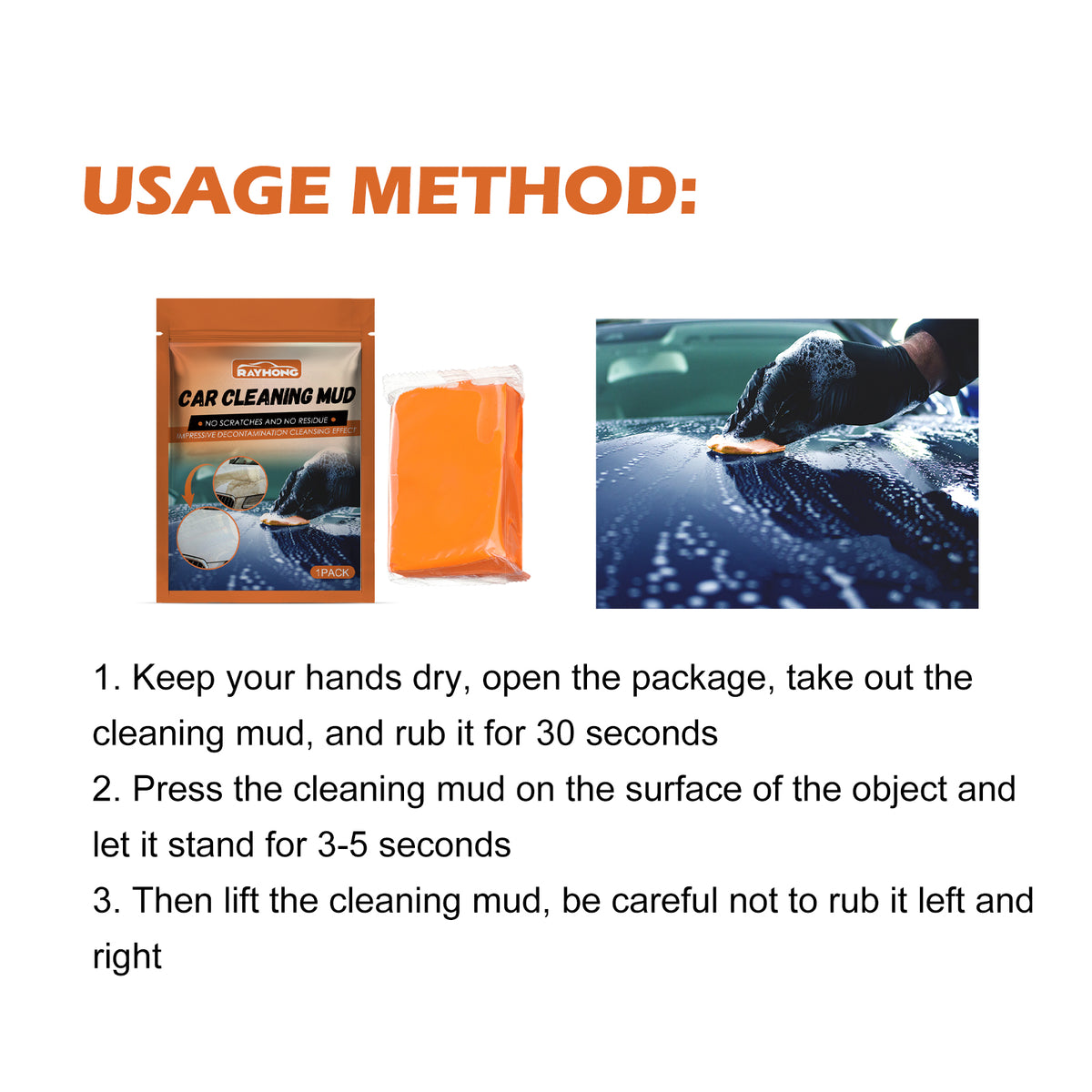 Car Cleaning Mud, Paint Clean Stains Refurbish Maintenance Windshield Clean Dirt Clean Mud
