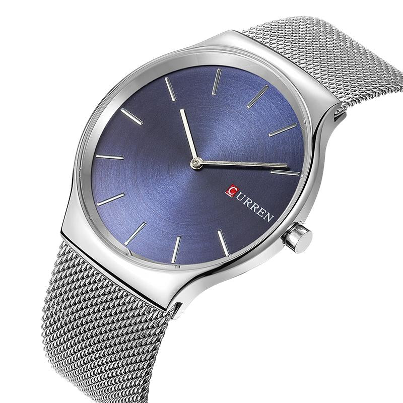 CURREN მამაკაცის სპორტული მაჯის საათი, კვარცის საქმიანი საათი, 8256