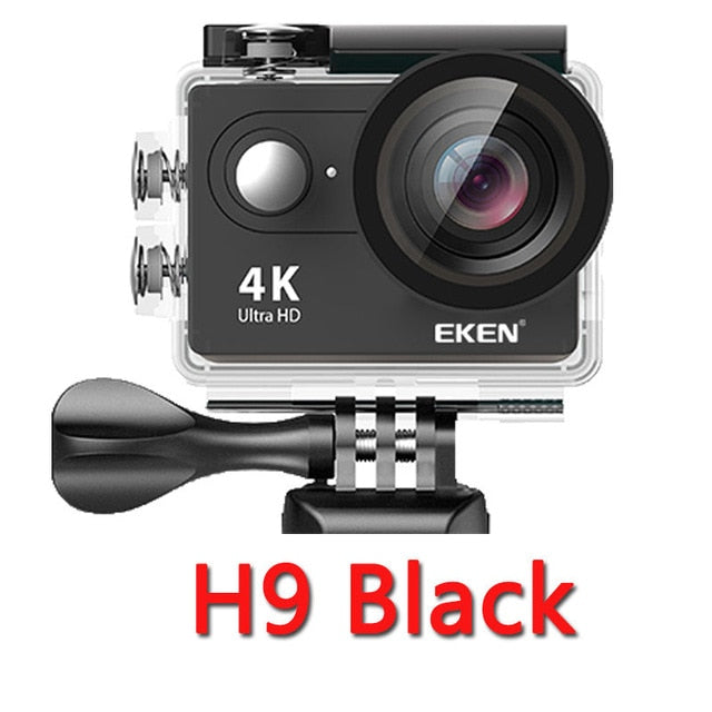 ორიგინალი EKEN-ის მოქმედი კამერა, eken H9 Ultra HD 4K WiFi დისტანციური მართვის მქონე სპორტული ვიდეოკამერა, DVR, DV go, წყალგაუმტარი პროფესიონალური კამერა