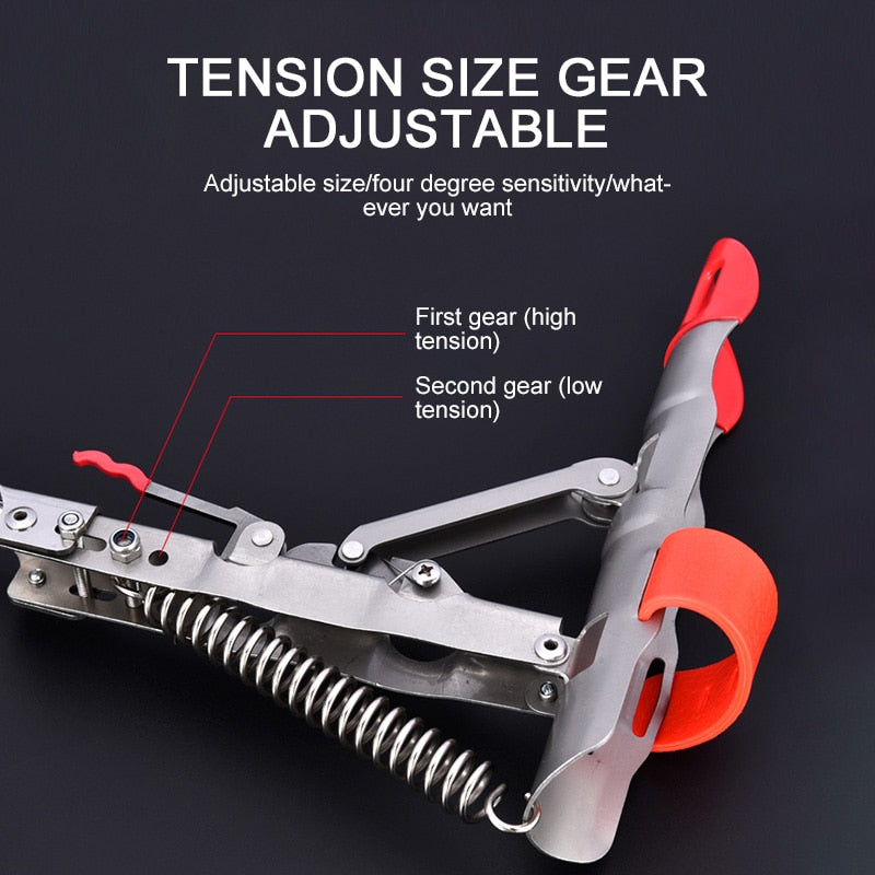 ახალი სათევზაო ანკესის დამჭერები, ავტომატური სათევზაო უჟანგავი ფოლადის ჯოხის შესანახი 32 სმ გარე სათევზაო აქსესუარების სამაგრი გარე გამოყენებისთვის